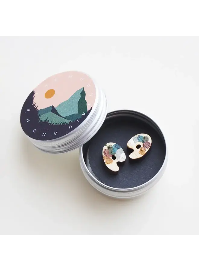 Palette Små Örhängen i Bambu 39