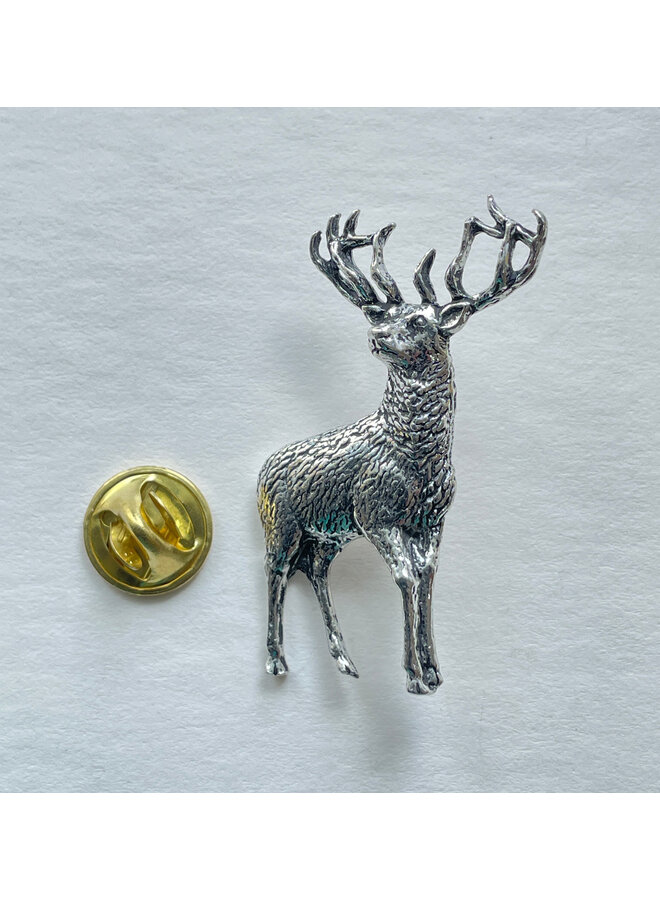 Stag 1 Pewter Pin Badge 65
