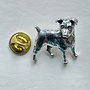 Jack Russell Terrier Pewter Pin Badge 75