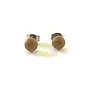 Frosted Darjeeling Glass Mini Stud Earring Hand Made 106
