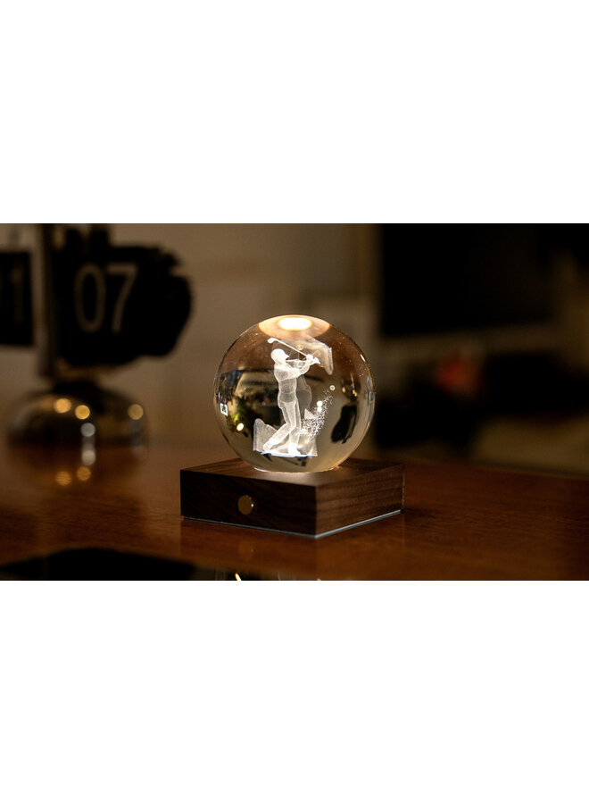 Lampe en cristal ambré Golf