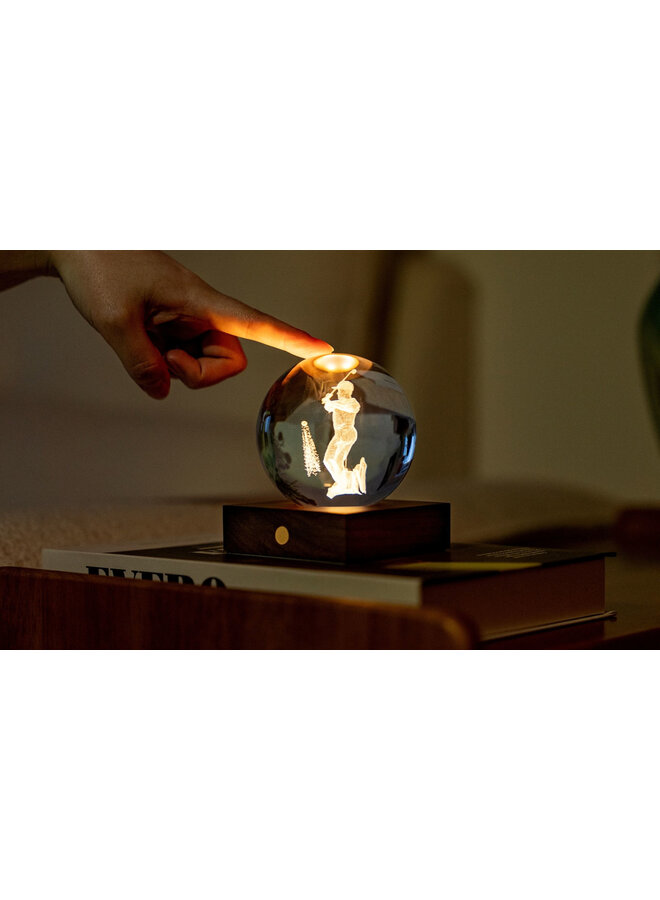 Lampe en cristal ambré Golf