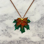 Collier Feuille Verte Acer 02