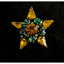 Broche de estrella pequeña de ámbar 598