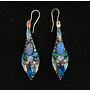 Teal Large Drop Earrings 620