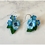 Viola & Forget-Me-Not Drop Earrings 19