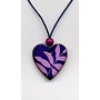 Floral Pattern Heart Pendant 058