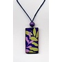 Floral Pattern Rectangle Pendant 055