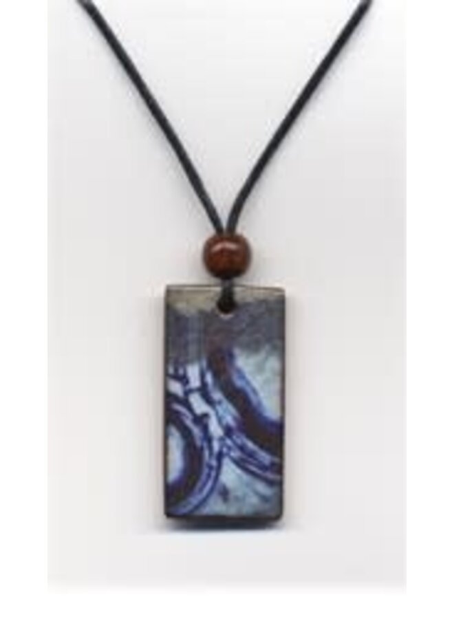 Pebble Rectangle Pendant 053