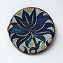 Broche en céramique Blue Flower Heritage 080