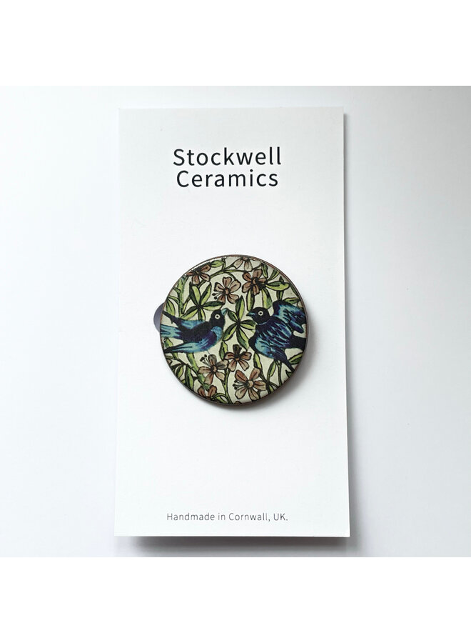 Broche de cerámica Bluebirds Heritage 077