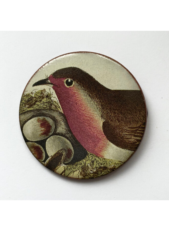 Broche de cerámica Robin Heritage 075