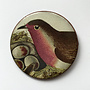 Robin Heritage Ceramic Brooch 075