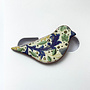 Broche oiseau à motifs bleus 064
