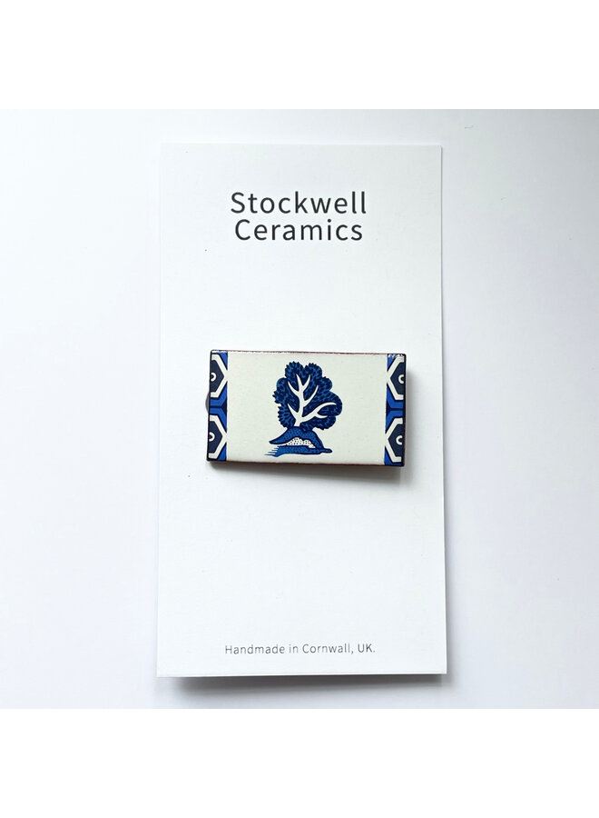 Copy of Blue dotty hare brooch