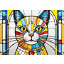 Mondrian - Série Le Chat Curieux Carte 08