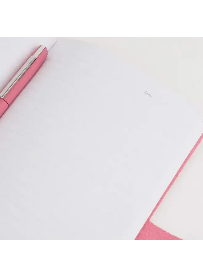 Orange Vegan A5 Notebook with clasp lined paper 090