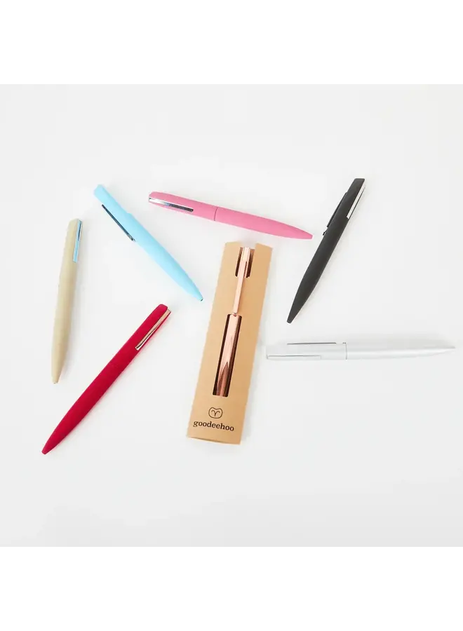 Rose Gold Metallic Twist Action Ball Pen 094