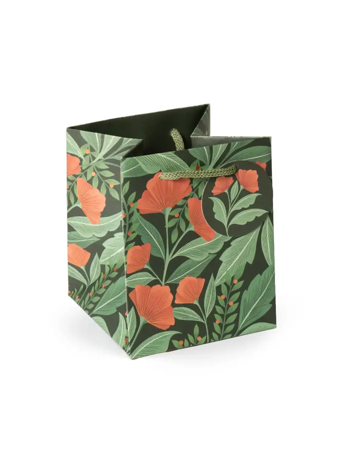 Petit sac cadeau carré Nouveau Poppies