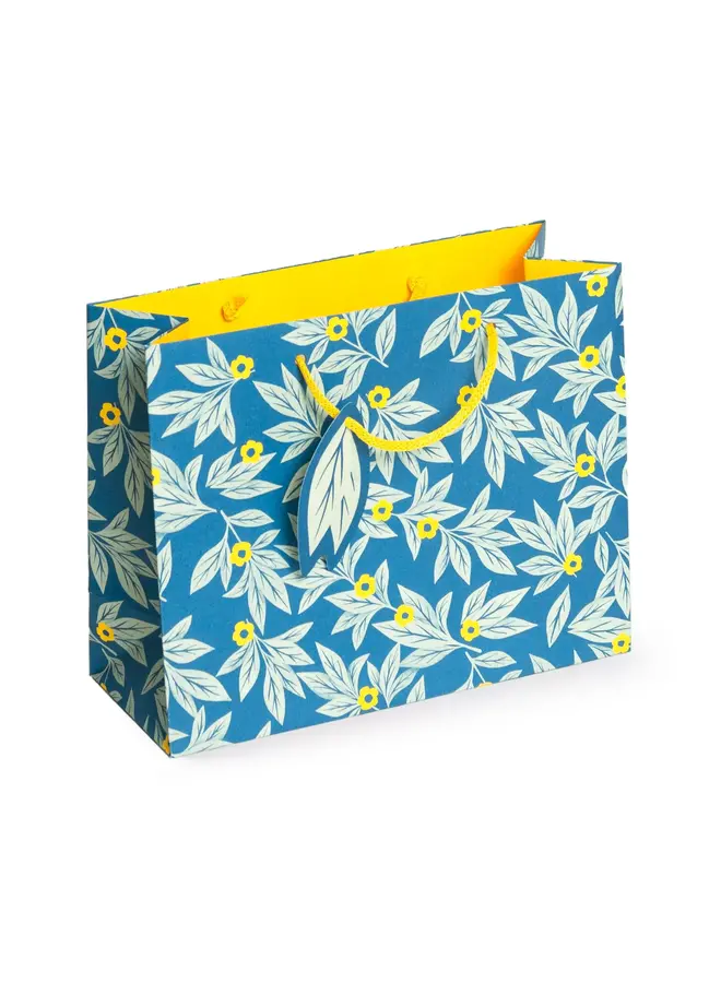 Подарочный пакет с пейзажем Blue Leaf (средний)