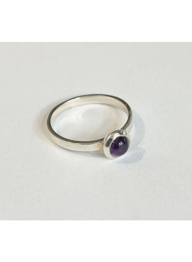 Amethyst Silber Stapelring M 206