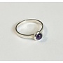 Bague empilable en argent et améthyste M 206