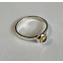 Citrine Silver Stacking Ring M 207