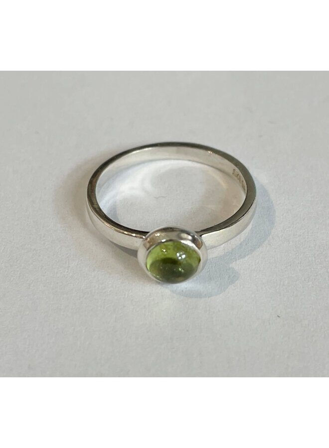 Peridot Silber Stapelring S/M 212