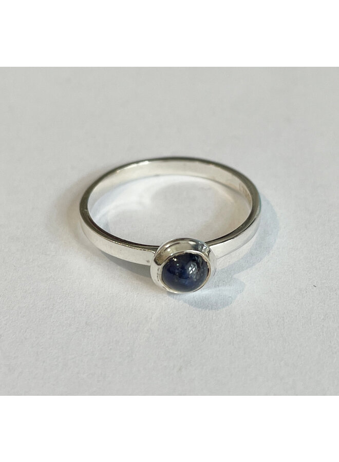 Saphir-Silber-Vorsteckring M 214