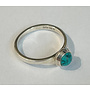 Turquoise Silver Stacking Ring M 217