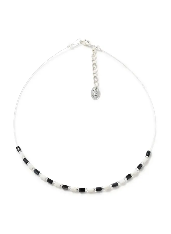 Monochrome Seashell Links Necklace 952