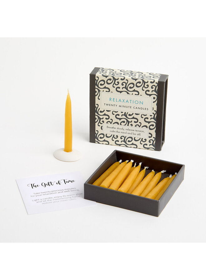 Relajación - Cajita de velas de cera de abeja con soporte de cerámica. 11