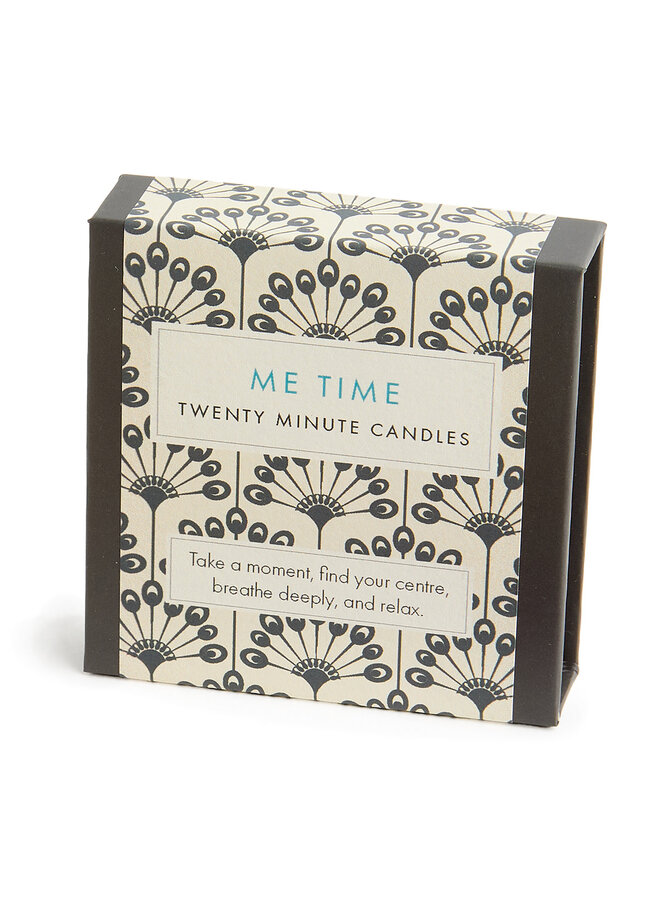 Me Time - Little Box of Beeswax Candles with Ceramic Holder. 06