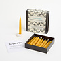 Gratitude - Little Box of Beeswax Candles with Ceramic Holder. 02
