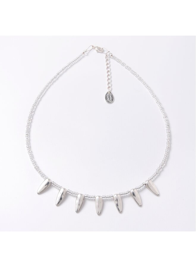 Tribal Silver String Necklace 960