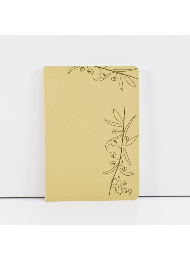Olive EnviroNotes A5 Lined Notebook 01