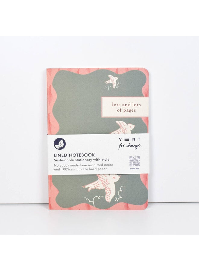 Carnet ligné A5 EnviroNotes, Oiseaux en vol, Maïs 03