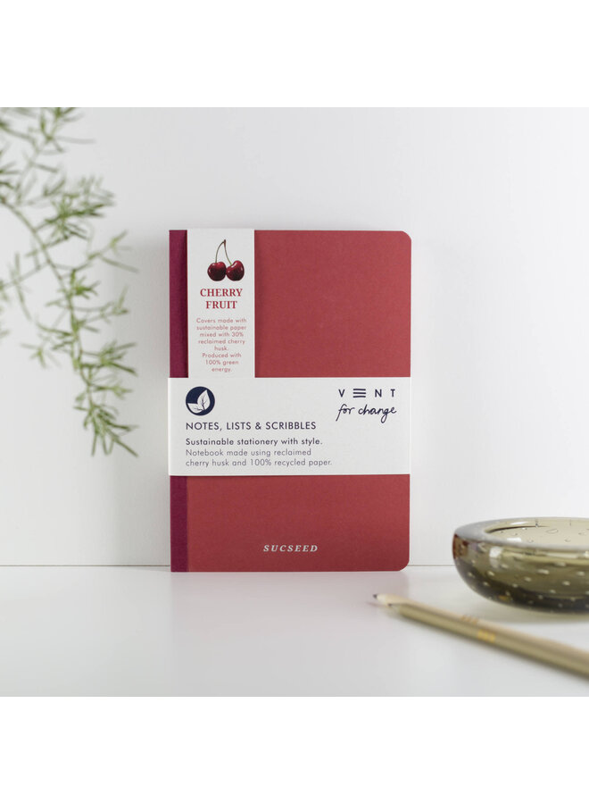 Cherry Fruit Recycled A5 Notebook 06