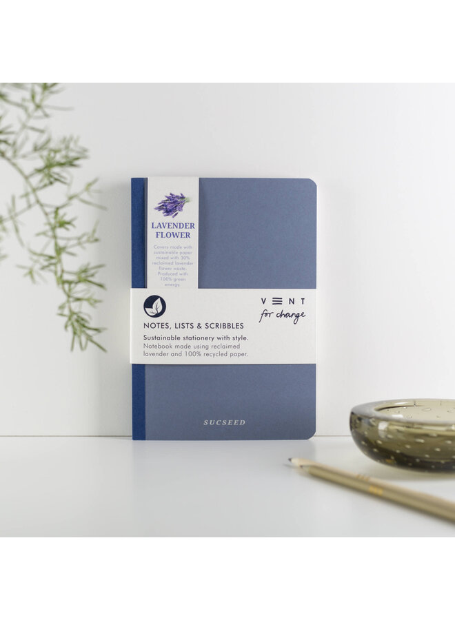 Carnet A5 recyclé Fleur de lavande 07