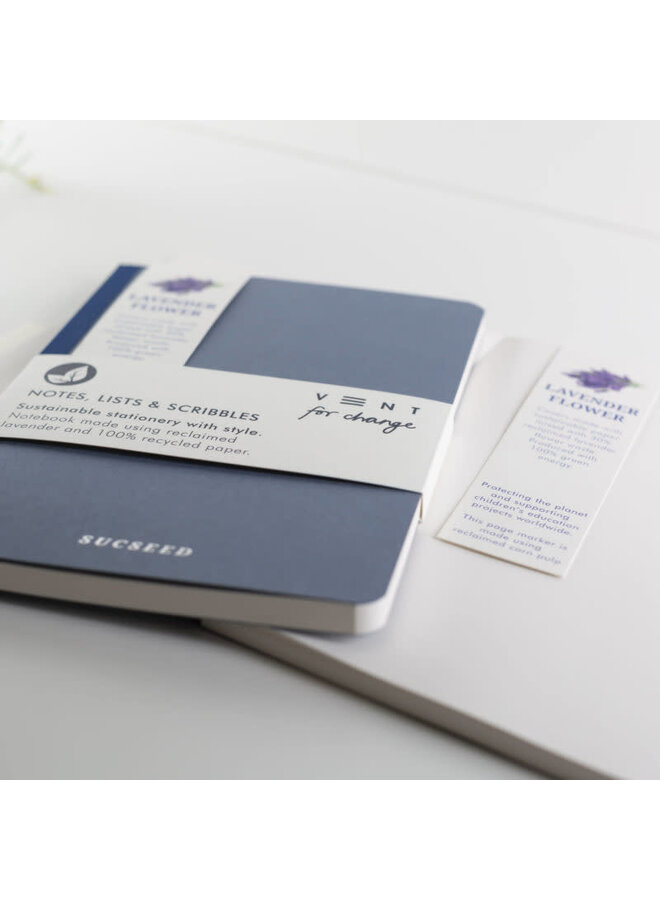 Lavender Flower Recycled A5 Notebook 07