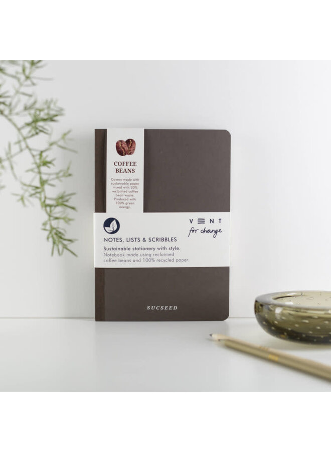 Carnet A5 recyclé en grains de café 08