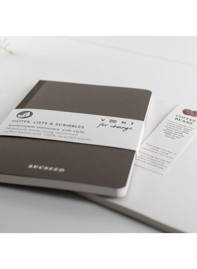 Carnet A5 recyclé en grains de café 08