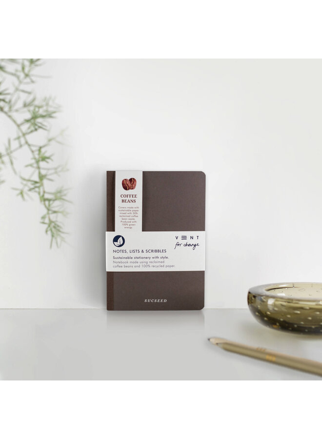 Carnet A6 recyclé en grains de café 10