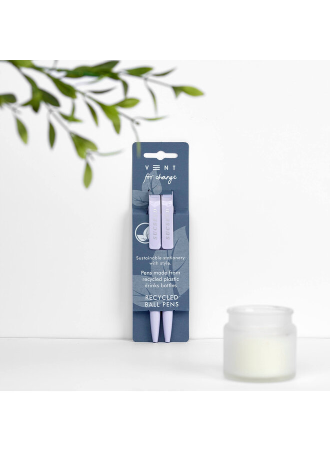 Lavender Recycled Pens Pack of 2 - 804