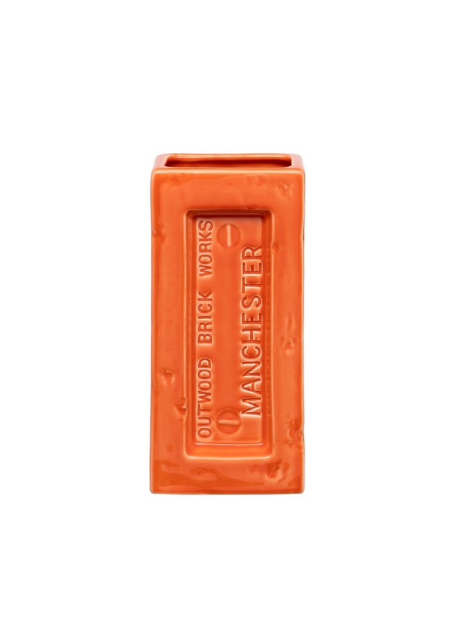 Manchester Brick Vase Orange 12