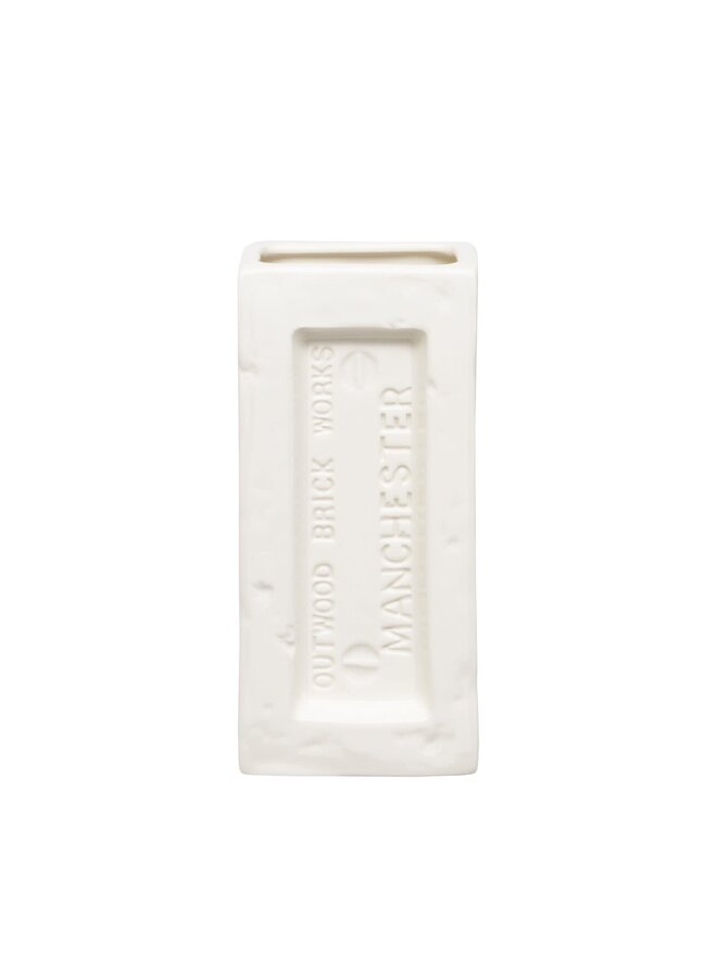 Jarrón Manchester Brick Blanco 11