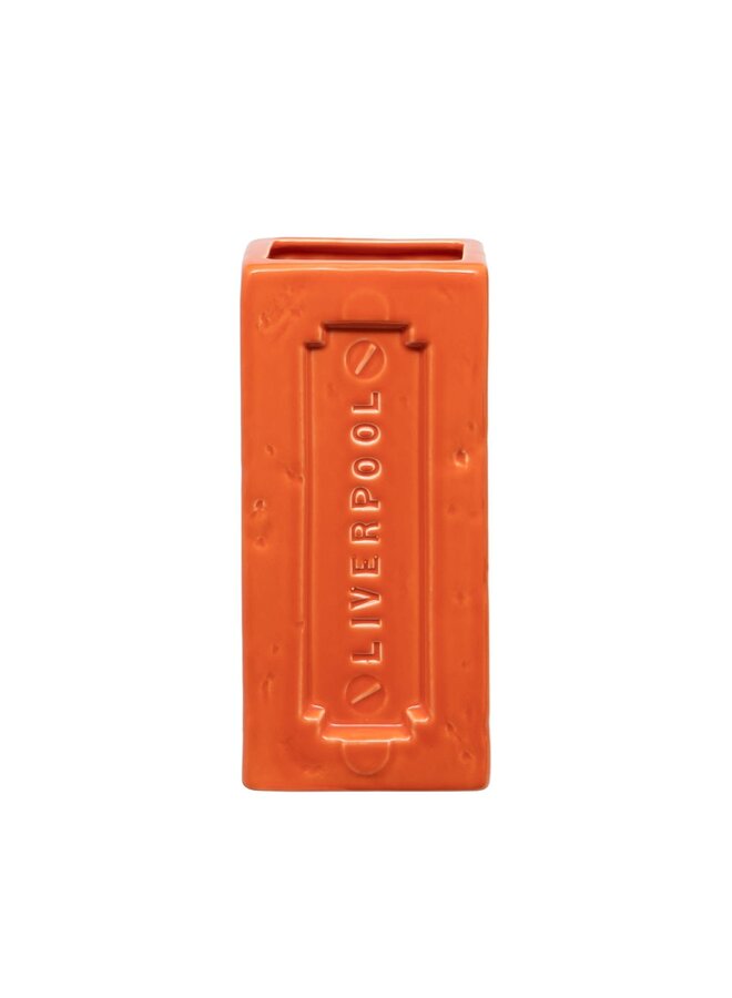Liverpool Brick Vase Orange 09