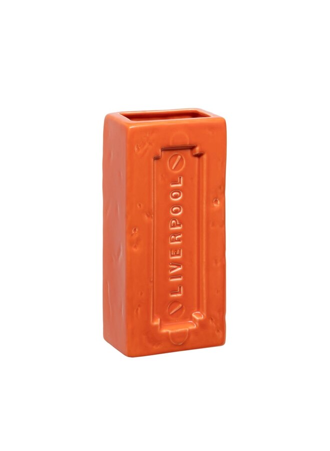 Liverpool Brick Vase Orange 09