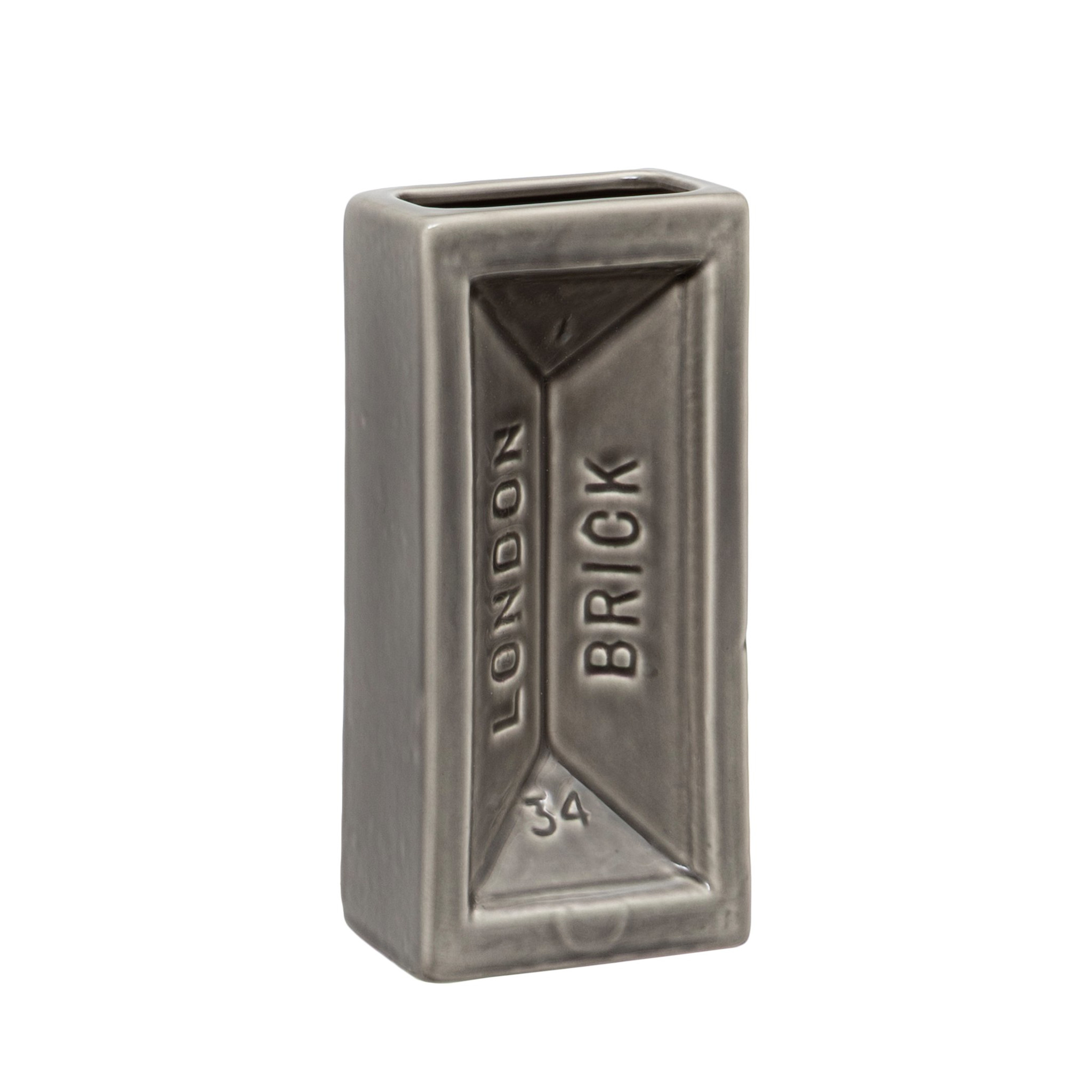 London Brick Vase Grey 01 - Water Street Gallery