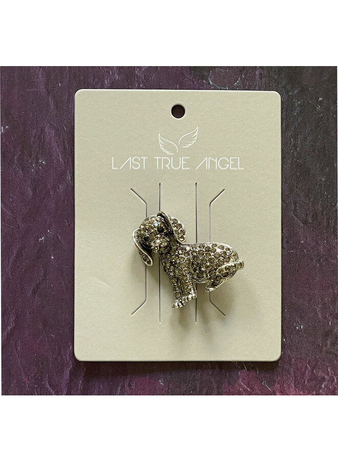 Декоративная брошь в виде щенка Смоки 05